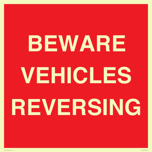 BEWARE VEHICLES REVERSING